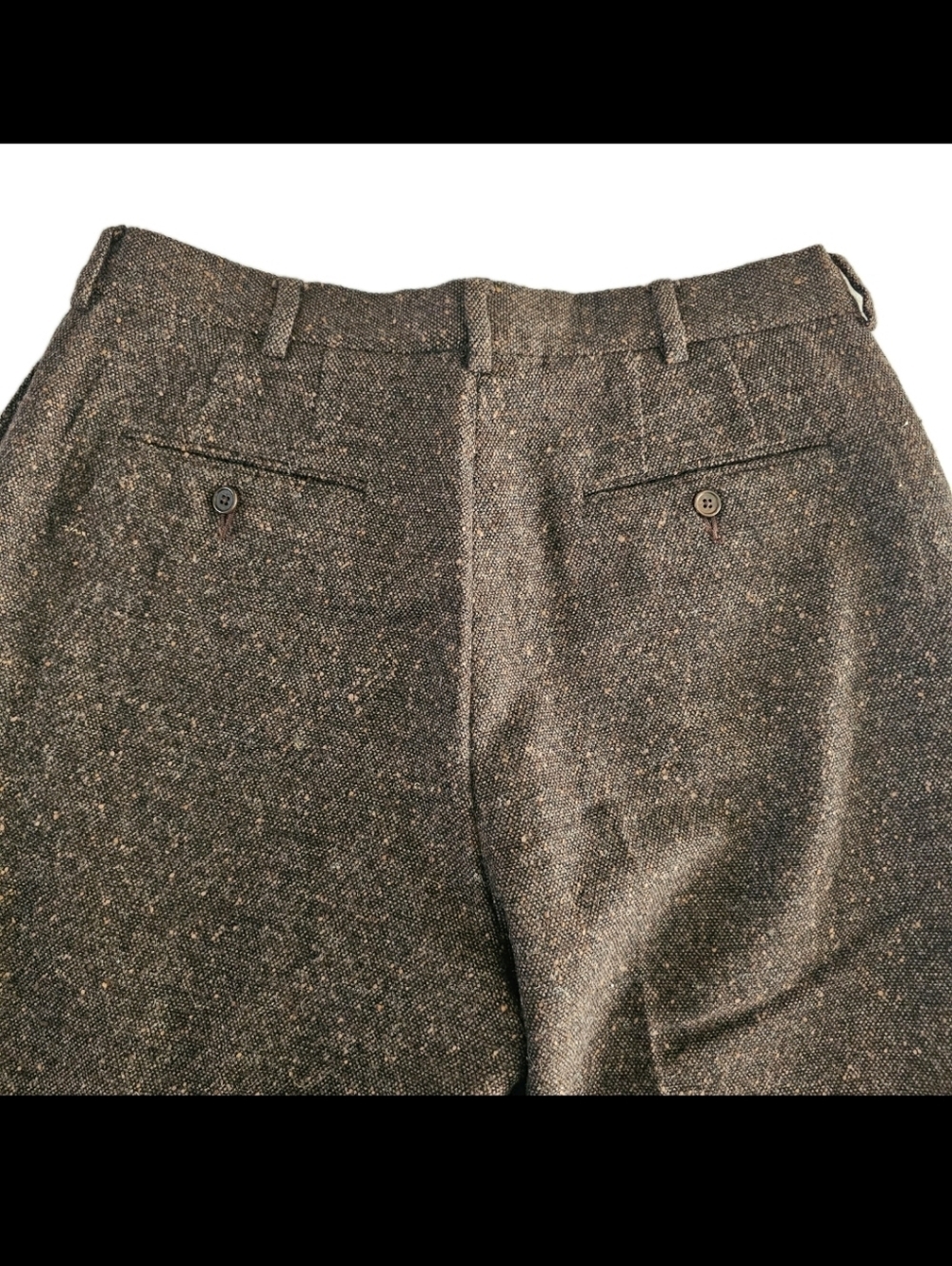 J CREW Wool Fall Career Office Work Sz 34 High-rise Straight Lined Brown Pants - Picture 5 of 11